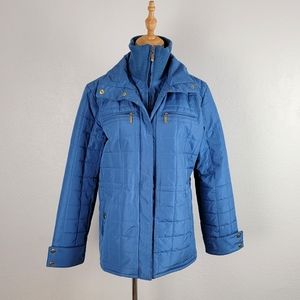 Vintage Callp-do Outerwear Blue Quilted Jacket Size Medium